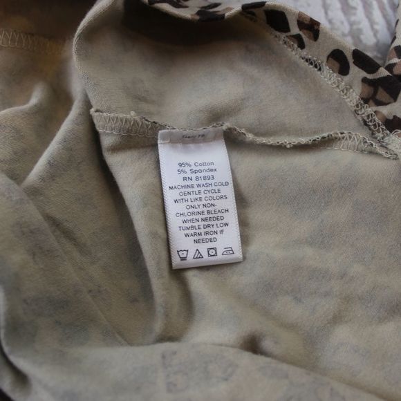 Denim & Co. XL Animal Print Hi-Low Hem Knit Dress - Picture 7 of 8